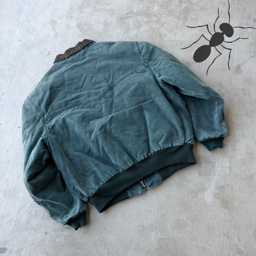 Carhartt HTG green quilted Santa Fe work wear jacket - Picture 5 of 7